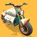 Industrial LOFT Motorcycle Diesel Punk Motorcycle 3d model