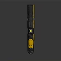 Yellow Black Train Locomotive With Numbered 55 Modern Industrial Design And Reflective Surface