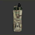 Tactical Military Camouflage Weapon Accessory Carrying Pouch With Multiple Pockets And Strap Design