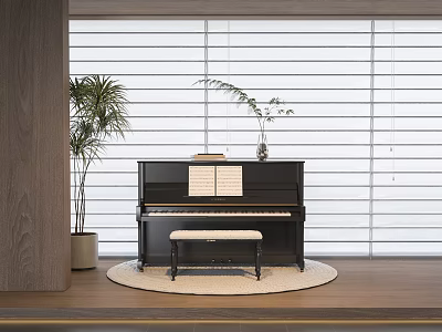 Modern Piano 3d model