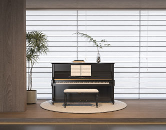 Modern Piano 3d model