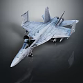 Modern Military Fighter Jet Featuring Detailed Wing Structure And Cockpit Design