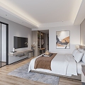 Modern Room Hotel Suite 3d model