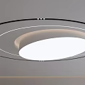 Modern Minimalist Ceiling Design With Circular Recessed Lighting And Sleek LED Strips