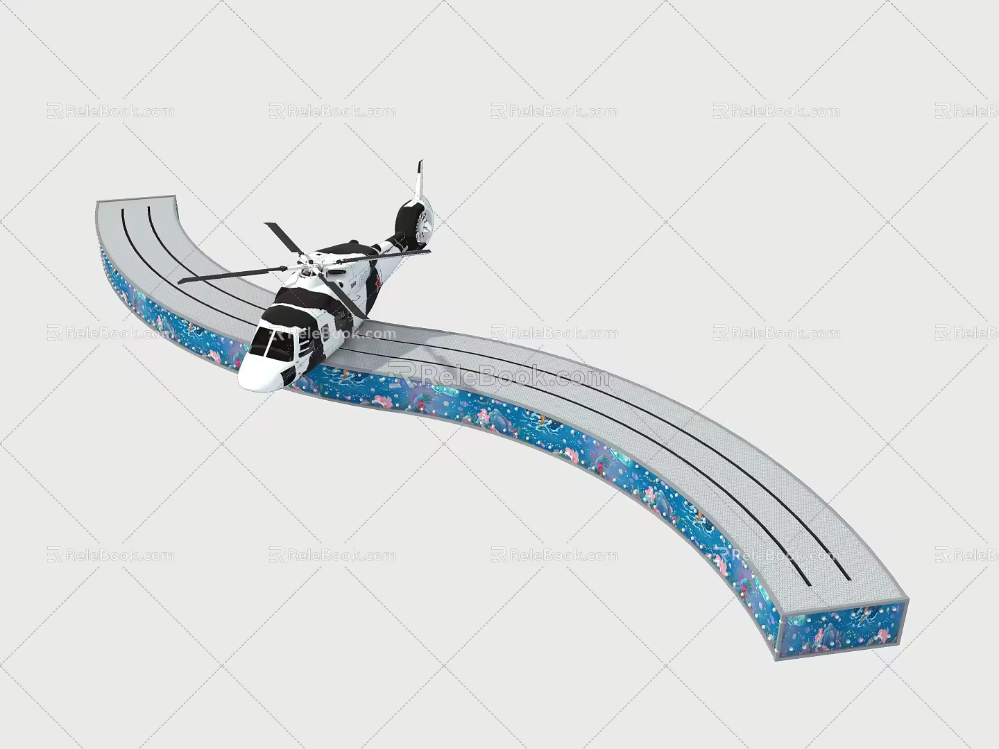 drift helicopter 3d model