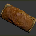 Freshly Baked Golden Crust Bread Loaf With Shiny Surface And Soft Texture