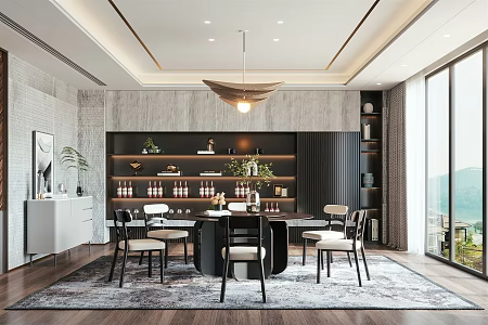 Modern Restaurant Home Restaurant 3d model