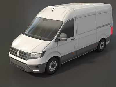 Automobile Volkswagen Commercial Vehicle Volkswagen Commercial Vehicle Van Seven-seater Vehicle Van Low-model Commercial Vehicle Low-model Simple-model Vehicle Low-surface Counting Vehicle 3d model
