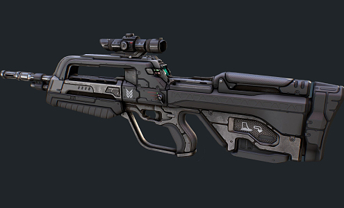 Modern Rifle New Combat Rifle 3d model