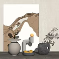Modern Ornaments Combination Vase Ornaments Combination 3d model