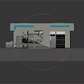 GEPA Department Store Exterior Design With Gray Roof Blue Accents Entrance Windows And Display Areas