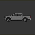 Hyundai Pickup Car Ford Pickup Car 3d model