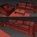 Modern Gray Sofa Set With Yellow Coffee Tables Rugs And Decorative Pillows