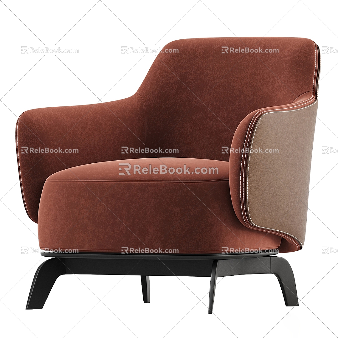 Modern single sofa 3d model