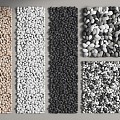 Modern Pebbles Stone Pebbles 3d model