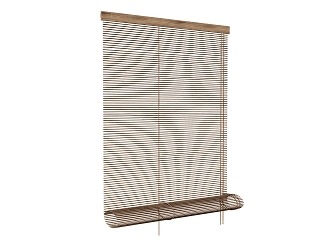 Bamboo curtain 3d model