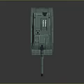 Modern Green Military Tank with Dual Antennas Long Cannon and Sleek Design