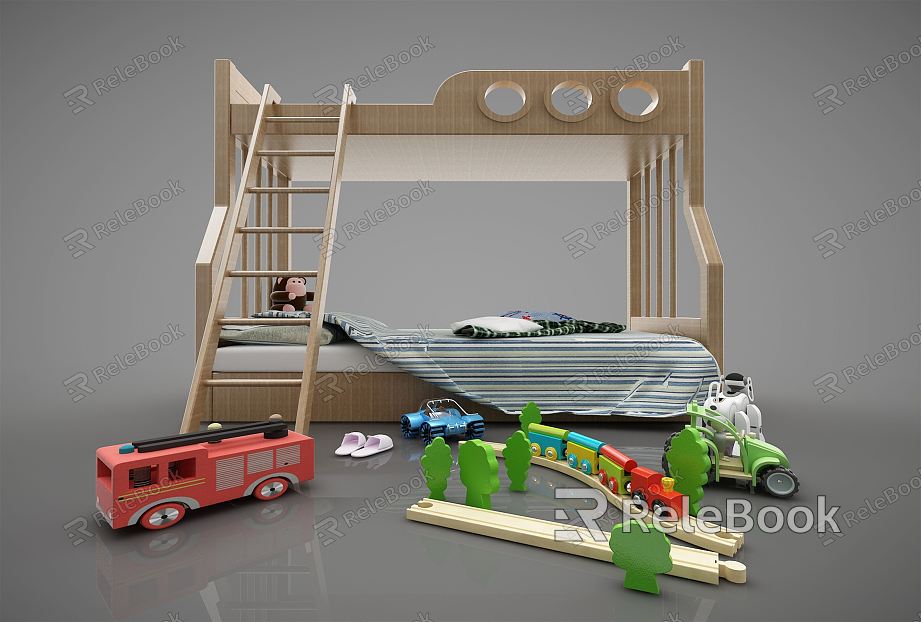 Modern Bed and Bed Children's Bed model