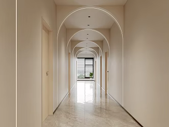 Aisle Corridor 3d model