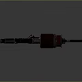 Browning Machine Gun Browning Gatling White Machine Gun Machine Gun Bullet Military 3d model