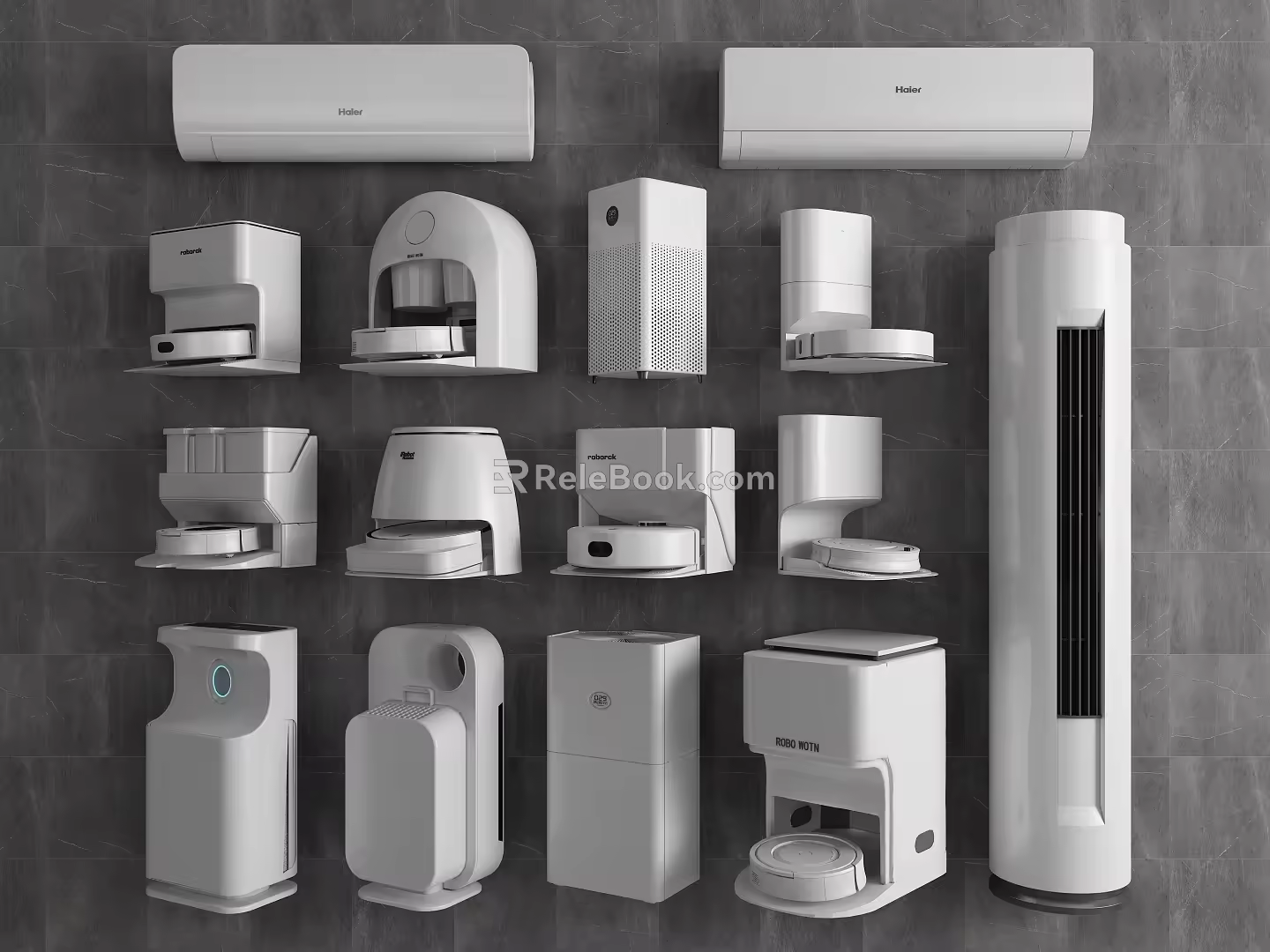 Sweeping robot sweep and drag robot charging box sweep and drag all-in-one machine air conditioner refrigerator air purifier 3d model