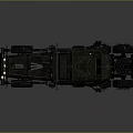 Military Style Heavy Duty Multi Wheel Truck With Armored Body And Antenna Structure