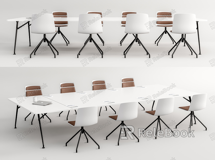 Modern Meeting Table and Chair Meeting Table and Chair Combination Negotiation Table and Chair Office Chair model