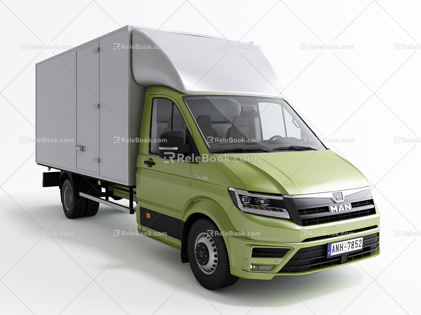 Modern truck logistics vehicle transport vehicle 3d model