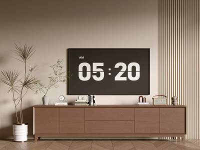 Modern Wood Grain TV Cabinet Simple Side Cabinet Bucket Cabinet Low Cabinet Whole Cabinet Sideboard Cabinet Balcony Cabinet Storage Cabinet Home Entrance Cabinet 3d model