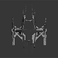 Futuristic Platform Structure With Multiple Towers And Circular Central Area