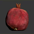 Fresh Ripe Red Pomegranate Fruit With Vibrant Color And Smooth Skin