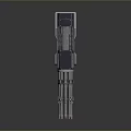 Modern Multi Barrel Tactical Weapon With Metallic Sleek Design And Advanced Firearm Features