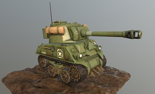 Fat Tank 3d model