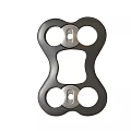 Durable Metal Medical Device With Circular Holes And Square Center For Surgical Applications