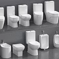 Contemporary Toilet Display With Various Styles And Designs For Bathroom