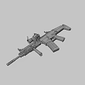 automatic rifle 3d model