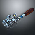 Pipe pliers vise bench vise wrench tool hardware tool processing tool furniture 3d model