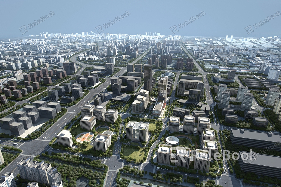 Modern Industrial Park model