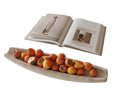 Fruit Ornaments Fruit Plate Books and Magazines model