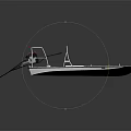 Modern Yacht Design With Cabin And Deck Elements 3d model