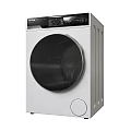 Haier Modern White Front Loading Washing Machine with Circular Door and Control Panel 3d model