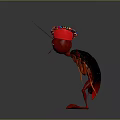 grasshopper insect cartoon locust animation locust anime locust anime game character 3d model