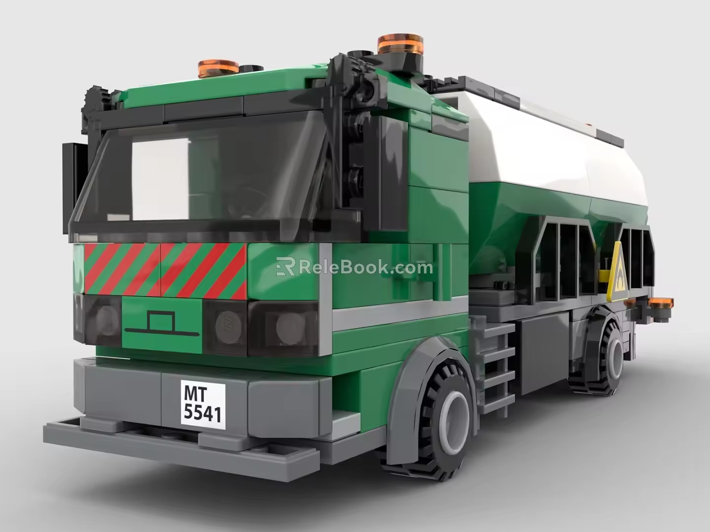 Lego toy building blocks truck tanker 3d model