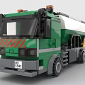 Lego toy building blocks truck tanker 3d model