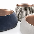 Modern Coffee Tables With Various Designs Leather Metal Trim And Houndstooth Patterns