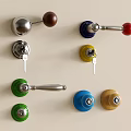 Colorful Decorative Door Handles With Various Colors Styles Finishes And Keys