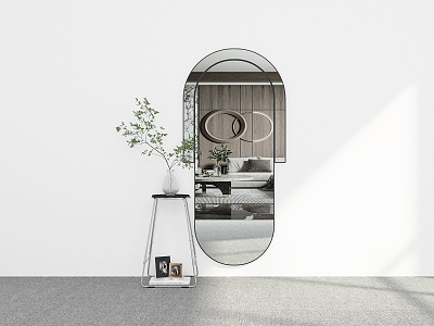 Mirror Hanging Mirror Decorative Mirror Pendant Full-length Mirror Fitting Mirror Decorative Mirror 3d model