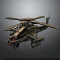 Vintage Military Airplane With Red Lights Weapon Mounts And Dark Background