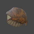 Giant Eyeball Shaped Fantasy Creature In Lush Forest With Lily Pads
