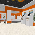 Modern Digital Store Interior Featuring Electronic Devices Display Counters And Bright Layout 3d model